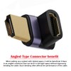cablecc HDMI Male to HDMI 2.1 Female Up Angled Vertical