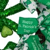 Shamrocks and Ribbons St. Patrick's Day Wreath 24-Inch Unlit