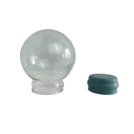 Youda Home Decoration DIY Empty Glass Snow Globe Kit (D45mm) - Water Globe Accessories