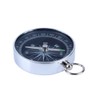Pocket Compass Silver Portable Mini Compass Outdoor Compass for Camping