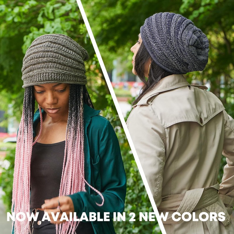 CHARM Slouch Knitted Cotton Chemo Hat - Summer Wide Hat