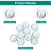 sourcing map Acrylic Beads,10pcs Round Acrylic Gemstone Clear 0.46lbs (0.98")
