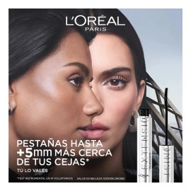 L'Oréal Paris Extensionist Máscara de Pestañas A Prueba de Agua, Efecto Alargamiento, Definición y Rizado, Para Pestañas Hasta 5mm Más Cerca de Tus Ce