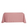 Tableclothsfactory 90 x 132 Inch Dusty Rose Rectangle Tablecloth -