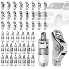 48 PCS Engine Rocker Arm Valve Lifters kit 3L3Z6564BA 5L1Z6500A Compatible with 2005-2010 Ford Explorer Mustang F150 4.6L,2005-2014 Expedition Lincoln Navigator 5.4L