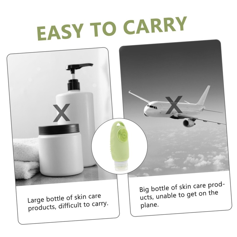 Ipetboom Travel-sized Refillable Squeeze Bottle 90ml Portable Toiletries Bottle for