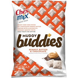 Chex Mix, Muddy Buddies, Peanut Butter and Chocolate, 10.5 Ounce (Pack of 4)
