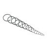 Metric 15-Sizes Round Wire C-Clips External Retaining Rings Assortment Kit;Round