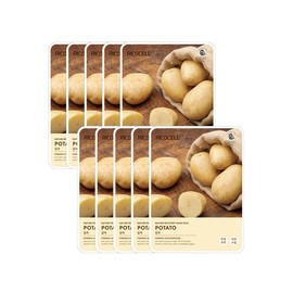 Licocell Nature Coverage Moist Mild Mask Pack Potato 23g x 10 Sheets / 네이처리커버리 촉촉 순한 마스크팩 감자 23g x 10매
