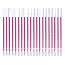 Rnigra 20pcs Heat Erasable Fabric Pens for Sewing Refills, Fabric Markers Sewing Erasable, Embroidery Pen, Fabric Pens Sewing for Quilting Sewing Dressmaking Fabrics Embroidery(Rose red Refill)