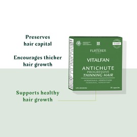 René Furterer - VITALFAN - Progressive Hair Thinning - Dietary Supplement - Hereditary & Hormonal - 30 capsules