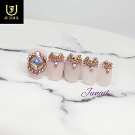 Tiara handmade nail tips - Long Oval / 티아라 수제네일팁 - 롱오발