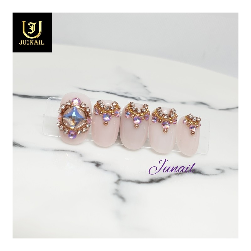 Tiara handmade nail tips - Long Oval / 티아라 수제네일팁