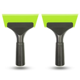 Small Squeegee car Window Squeegee Silicone Squeegee for Window Door Bathroom Mirror (2, Green)
