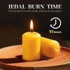 GINITIRI Natural Beeswax Votive Candles,11-12 Hours Unscented Votive Candles Bulk,6