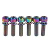 6 Pieces Bicycle Stem Screws, Titanium Alloy Bicycle Hex Cone