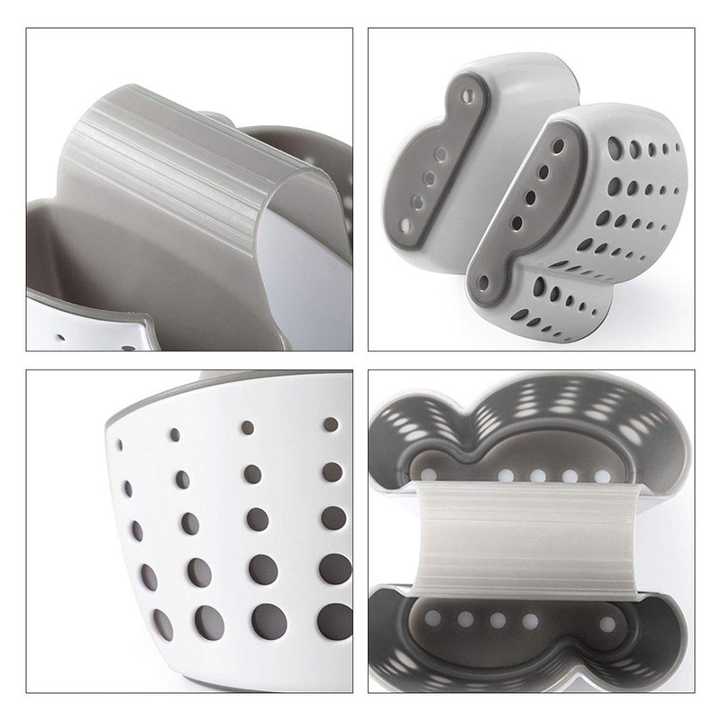 jinminamz Kitchen Sink Organiser Caddy Organiser Kitchen Utensil Holder Sponge