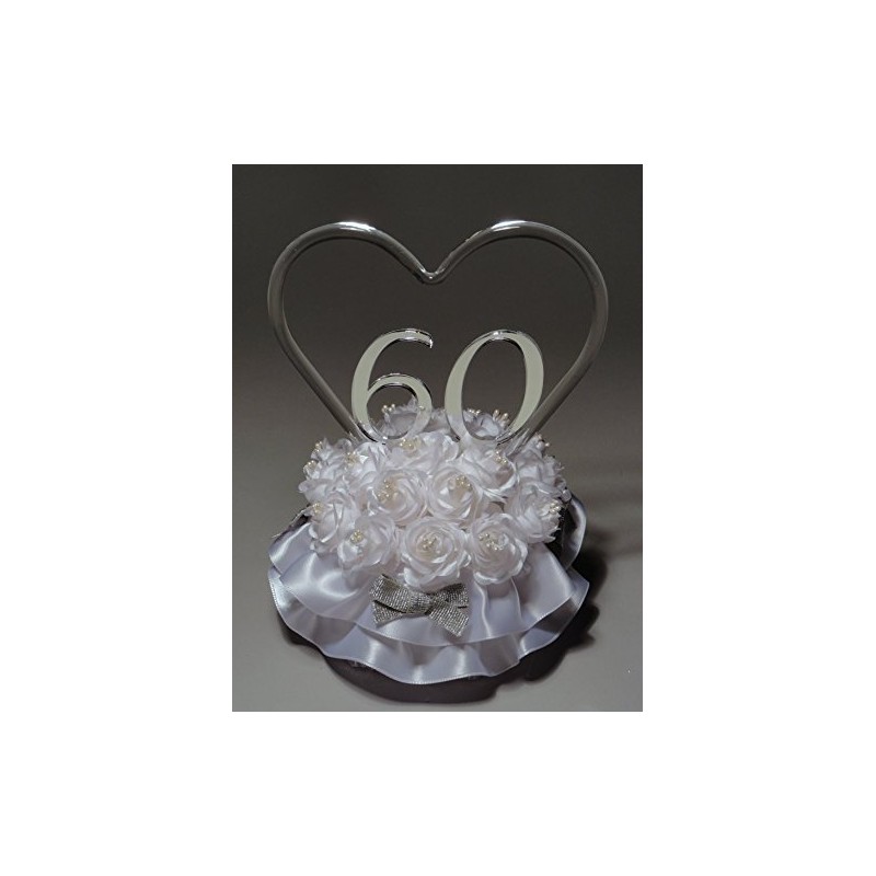 "Remembering The Years" 60th Wedding Anniversary Cake Topper