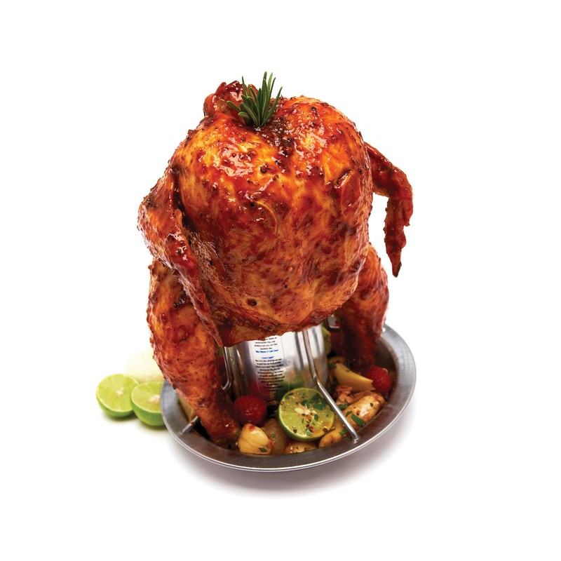 GrillPro 41333 Stainless Steel Chicken Roaster for Grills