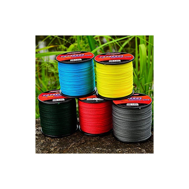 PE Braided Fishing Line (Red, 6LB/300M 4 Strands)