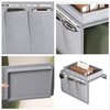 QRZLP Sofa Armrest Organizer, 4-Pocket Armchair Caddy with Cup Holder,