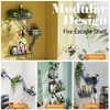PROTITOUS Fire Escape Wall Shelf - NYC Metal Shelf with