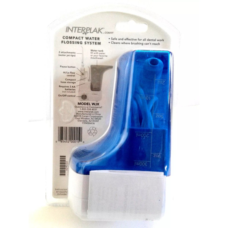 Conair INTERPLAK BY CONAIR CORDLESS Portable Water Flossing System Safe