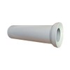 400mm Long White WC Toilet Waste Water Straight Pan Connector