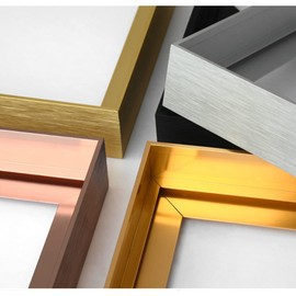 GVS-ART DIY Metal Floating Frame for 16X20" Canvas Painting Art ,4/5"(2.1cm) Depth, Floater Frame,Mental Frame Kit, Cut to Pieces,Not Include Canvas or Mat Purple Gold Frame