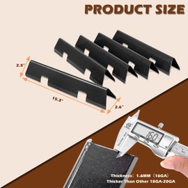 KEESHA Spirit II e-310 7636 Flavorizer Bars for Weber Spirit 300, GS4 Spirit II 300 Spirit E310 E320 S310 S320 Grills with Front Mounted, Replacement Parts for Weber 7636 67046 69797 68843