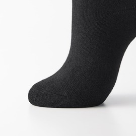 Gunze GM0601 Warmer Socks, Basic Thick, Deodorizing, Moisture Wicking, Heat Generating, Cold Protection, Women's 5 Pairs, Black