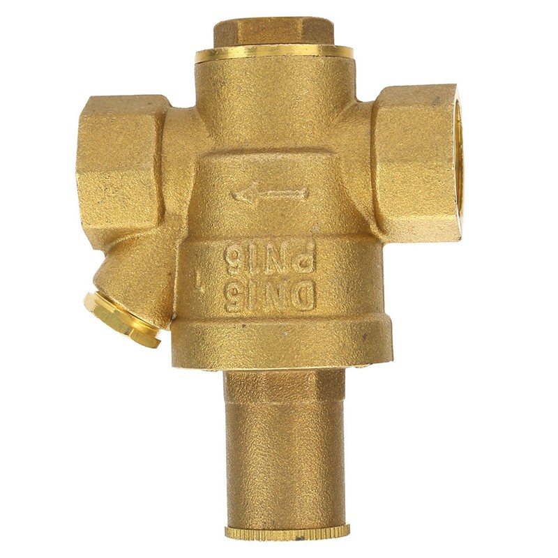 1pc Brass Adjustable Water Pressure Reducing Regulator Valve Thread DN15