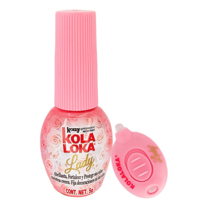 Kola Loka Lady 5g, Pegamento Para Uñas Con Aplicador Uv