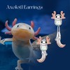 ONEFINITY Axolotl Earrings 925 Sterling Silver Opal Stud Earrings Ocean