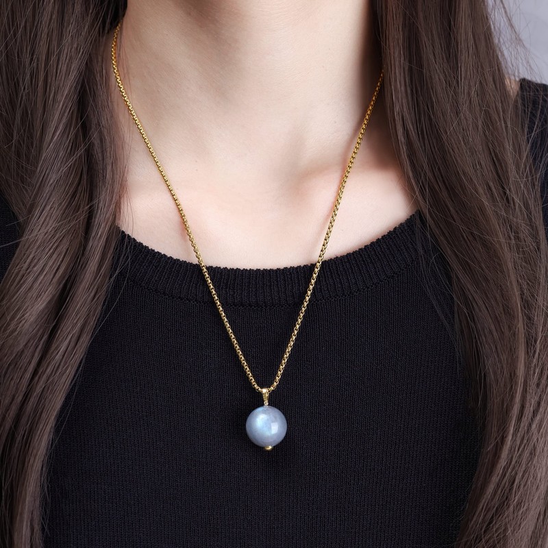 COAI Gemstone Ball Pendant, labradorite, Labradorite