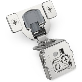 Chibery 2 Pack 1-1/2" Overlay 3D Soft Close Concealed Hinge for Face Frame Door, Smooth Slow Quite, Self Closing Hinges, 105° Open, Hidden Stainless Steel Hinge for Kitchen Cabinet Door, Satin Nickel