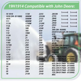 XTPTFABS 19H1914 & M40333 Shear Bolts(10 Pack) Compatible with John Deere snowblower(fits Some Tractor Mounted 47" & 54" snowblowers)
