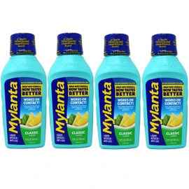 Mylanta Heartburn and Gas Relief, Liquid Antacid, Great New Formula, Now Tastes Better,Classic Flavor, 12 Fluid Ounce - 4 Pack