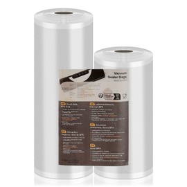 Vacuum Sealer Bags Rolls Vacuum Film 20/28 x 600 cm (12 m), Professional Foil Rolls Vacuum Sealer Food 150 µm BPA-Free, Strong & Tear-Resistant, for All Vacuum Sealers & Sous Vide, Reusable