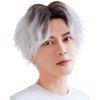 [TefuRe] Men's Wig, Men's Wig, Rough, Casual Style, Perm, Center