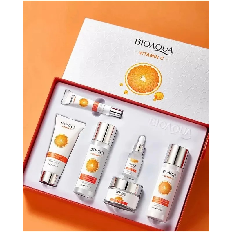 Kit Vitamina C Bioaqua Cuidado Facial Quita Manchas Mixta Día/noche