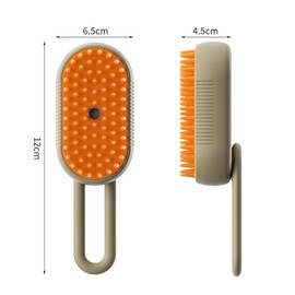 Pet Grooming Brushm,Cat Brush,3 In1 Spray Cat BrushSelf-Cleaning Wet Cat Comb with USB Rechargeable & Water Tank,Suitable for Dogs,Cats to Reduces Flying Hair,Remove Tangled (Coffee color)