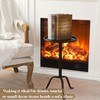 RattanView 1 Pcs Metal Martini Table Pedestal Small Side Table
