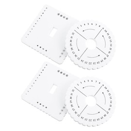 Ciieeo Jewelry Tools Friendship Bracelets String Friendship Bracelets String 12 pcs Braiding Disk Disk Square disc Loom EVA Foam Thread Disk Instructions Knitting Tray Braided Bracelets