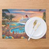 WHJYMX Pool Party Cruise Ship Printed Placemats Plate mat 12x18in