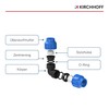 KIRCHHOFF Connection angle 90°, plastic, 20 x 20 mm, for