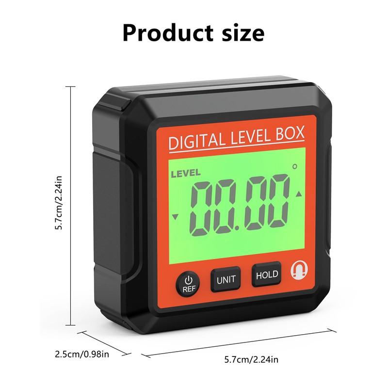 Digital Level Box High Accuracy Magnetic Portable Protractor Inclinometer Angle
