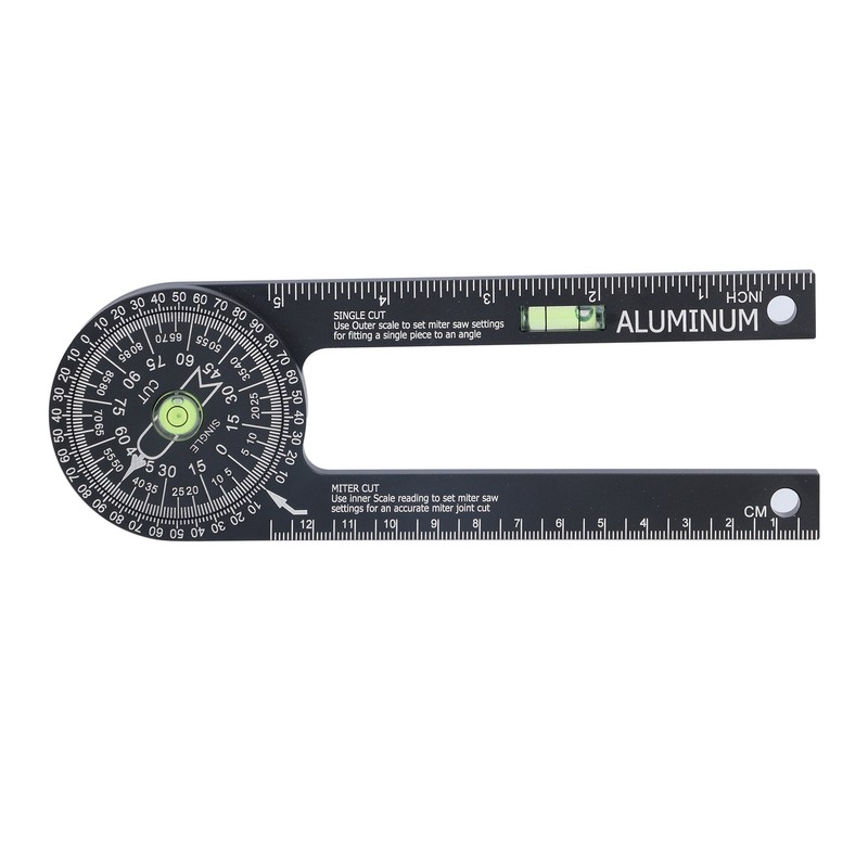 Miter Saw Protractor Metal Angle Measurement Finder Gauge Cutting Guide
