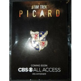 Star Trek NYCC 2019 Star Trek Picard Family Crest Badge Pin Brand New Never Opened Mint