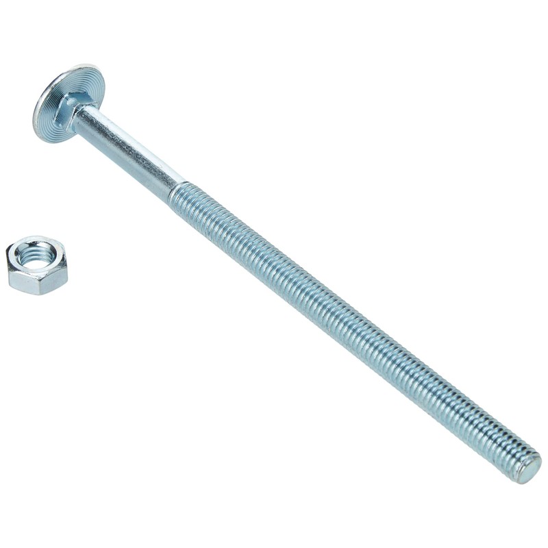 AHCMetric MILD Steel Cup Square Bolts with Nuts (ZINC &